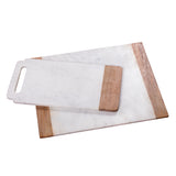 Natural White Marble with Mango Wood 18