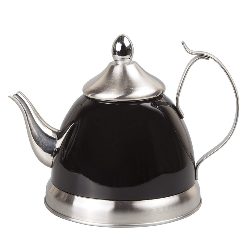 Satin Splendor 2.8 Quart Stainless Steel Whistling Tea Kettle with Cap –  Creative Home