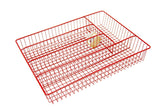 Creative Home SET OF 2 PC Large Wire Tray Red