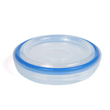 Creative Home Silicone Collapsible Storage Leak Resistant Lid Bowl, Blue