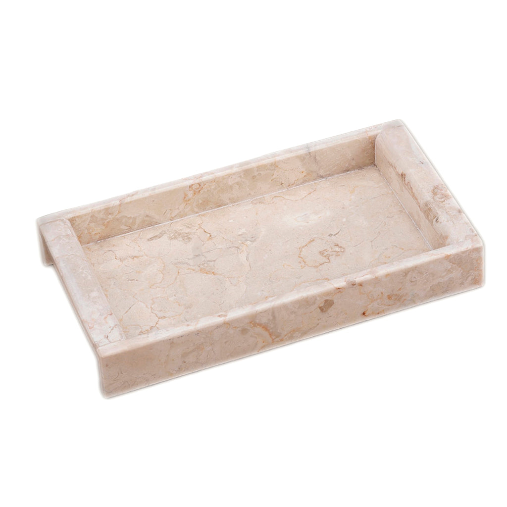 Creative Home Champagne Marble Side Handle Tray