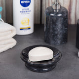 Creative Home SPA Collection Natural Black Marble Round Soap Dish