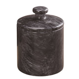 Creative Home Black Marble SPA Collection Cotton Ball Holder