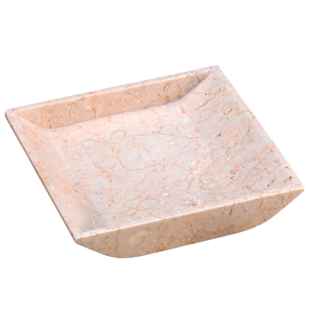 Creative Home Champagne Marble Square Boat Tray