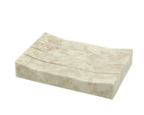 Creative Home Natural Champagne Marble Boulder Collection Soap Dish, Tray, Soap Holder