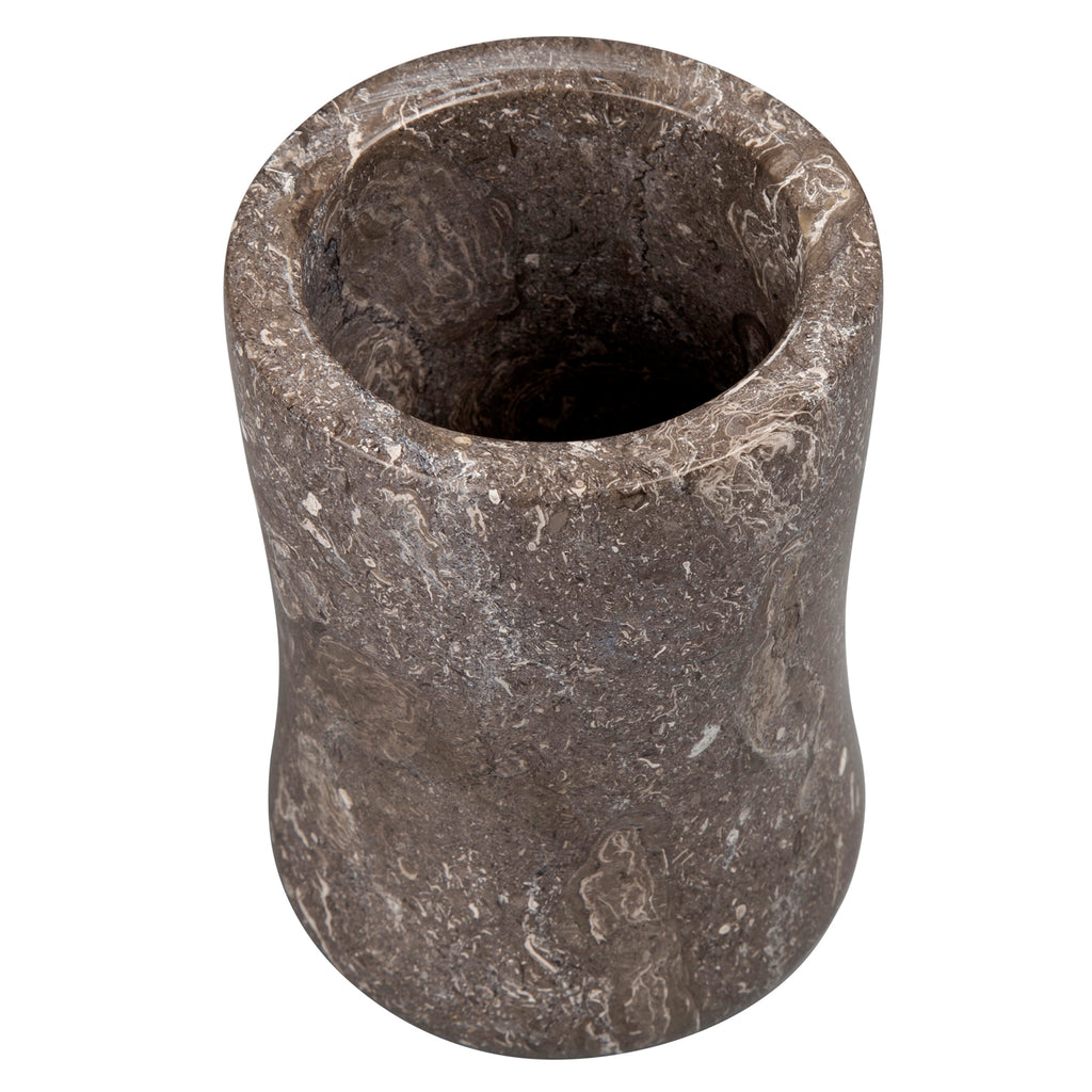Creative Home Charcoal Marble Tumbler, Toothbrush Holder