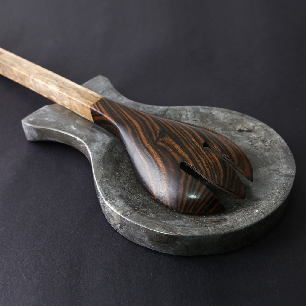 Creative Home Charcoal Marble Stone Spoon Rest,