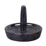 Creative Home Natural Black Marble Ring Holder Accessory Organizer Tray
