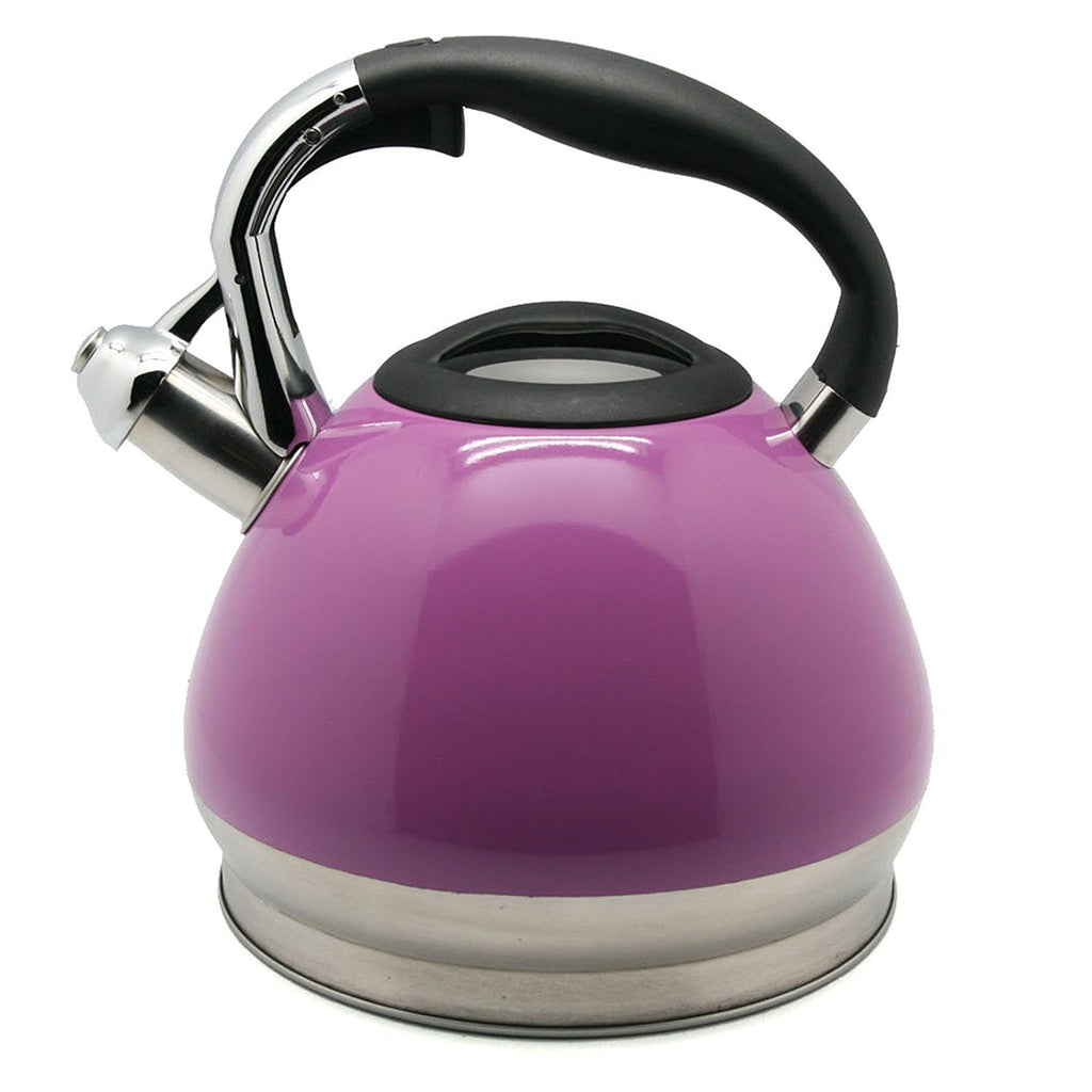 Triumph 3.5 Quart Stainless Steel Whistling Tea Kettle with Aluminum C –  Creative Home