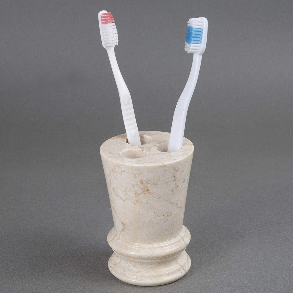 Creative Home 74520 Champagne Marble Toothbrush Holder Bath Accessories