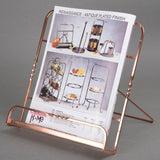 Creative Home Renaissance Copper Plated Cookbook Holder, Copper
