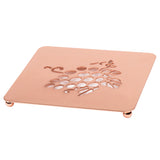 Creative Home Copper Plated Metal Square Trivet
