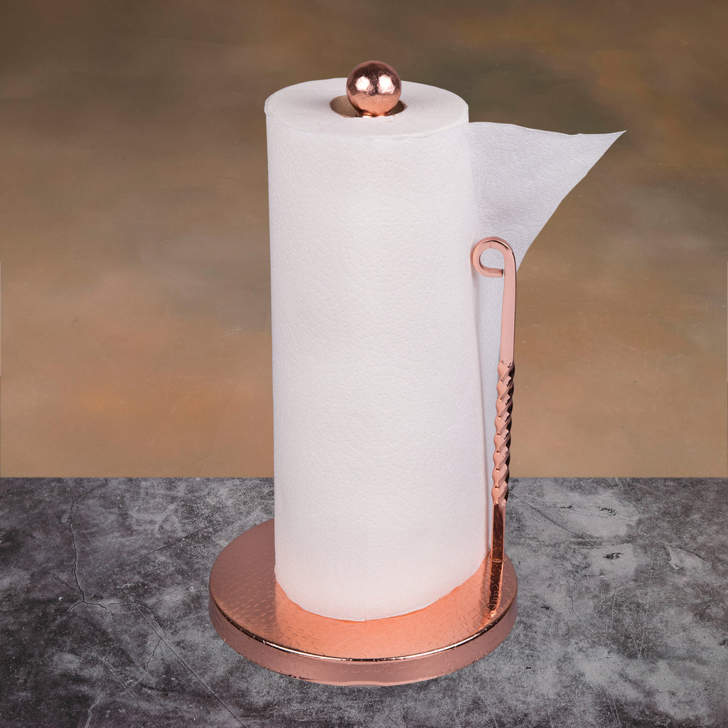Creative Home Metal Paper Towel Holder with Copper Finish, NA