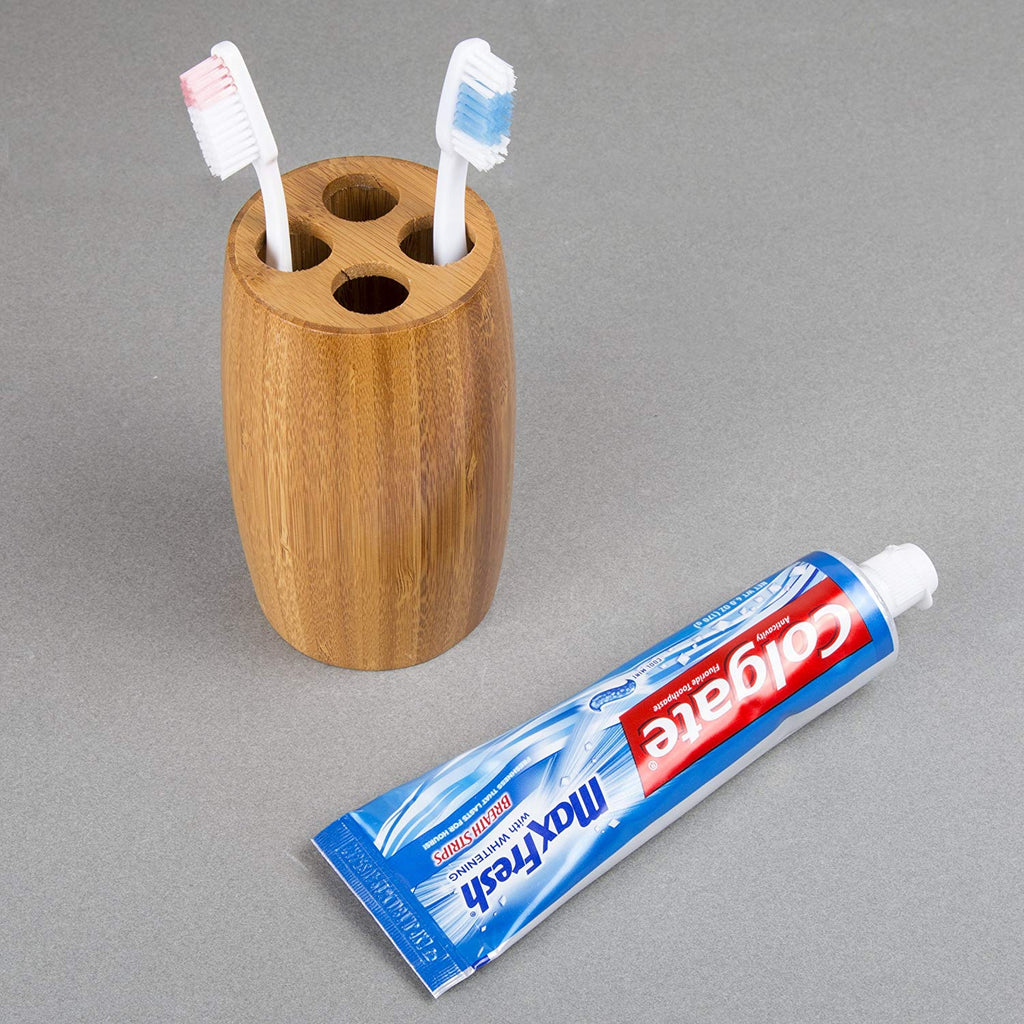 Natural Bamboo Toothbrush Holder