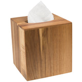 Creative Home Acacia Wood Square Holder Facial Cube Tissue Box Cover
