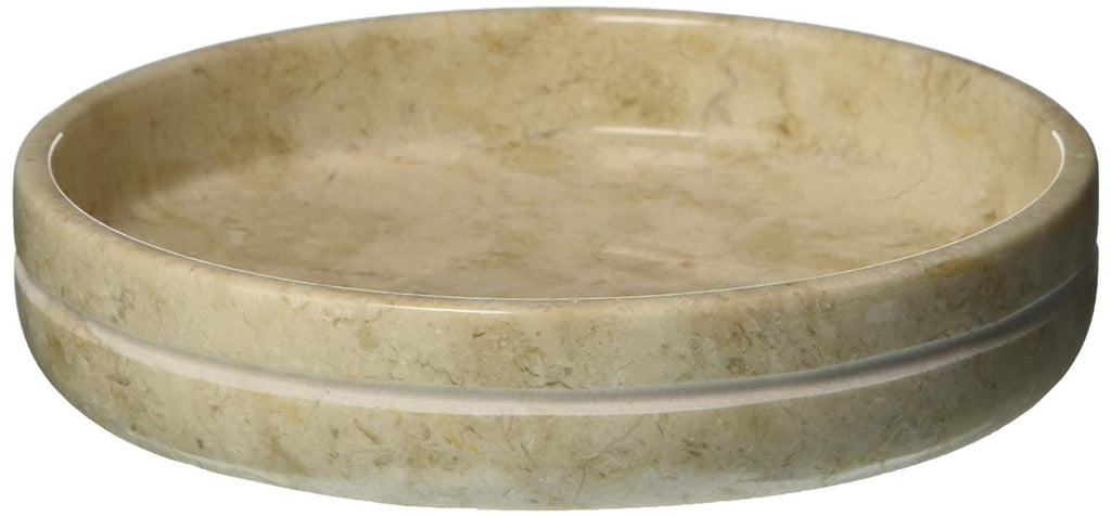 Creative Home Champagne Marble Stone Bar Soap Dish, Holder