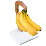 Stained Natural Bamboo Banana Hanger, Off-White