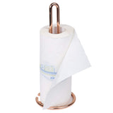 Heavy Gauge Copper Plated Metal Paper Towel Holder