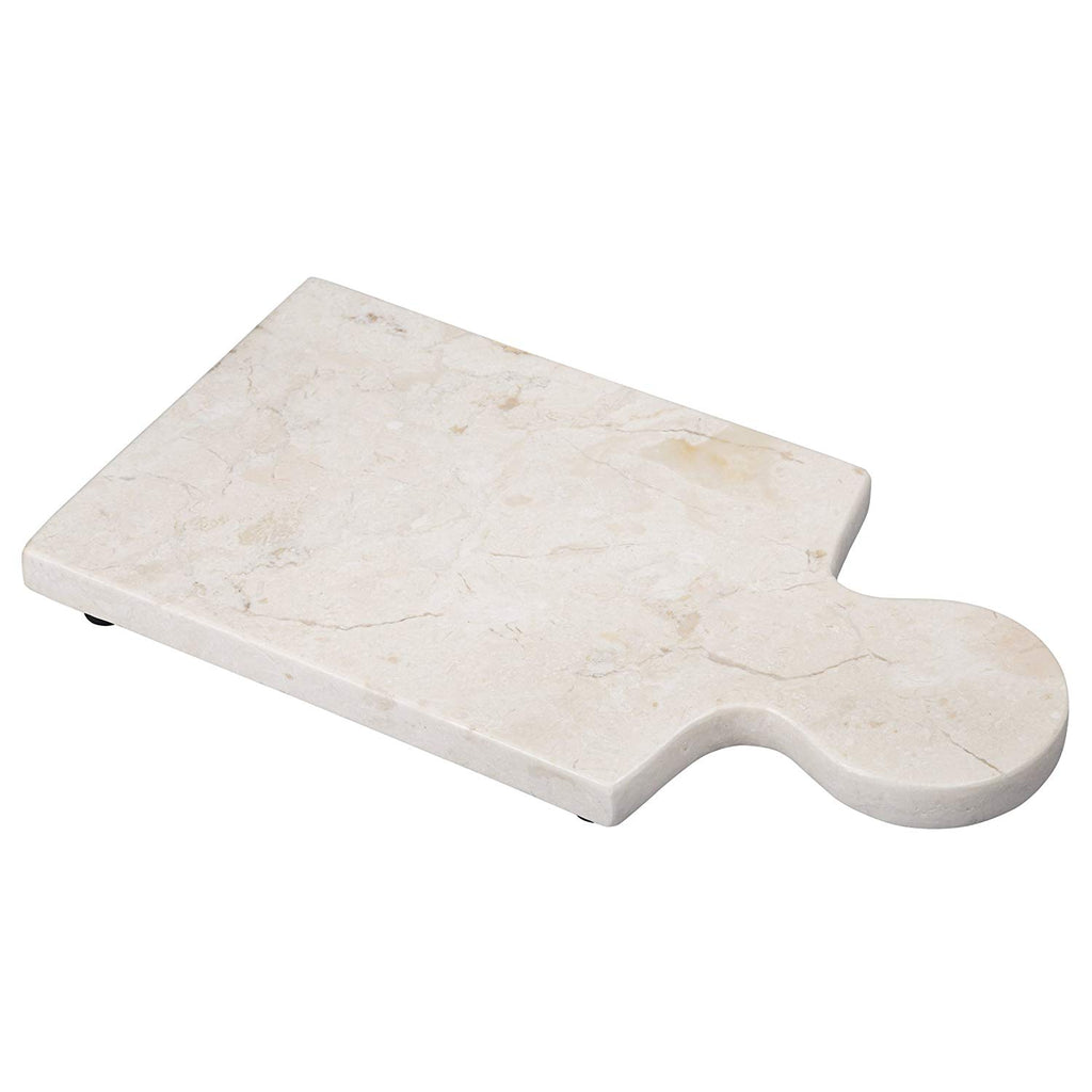 Creative Home Natural Champagne Marble Cheese Paddle Board, Serving Board