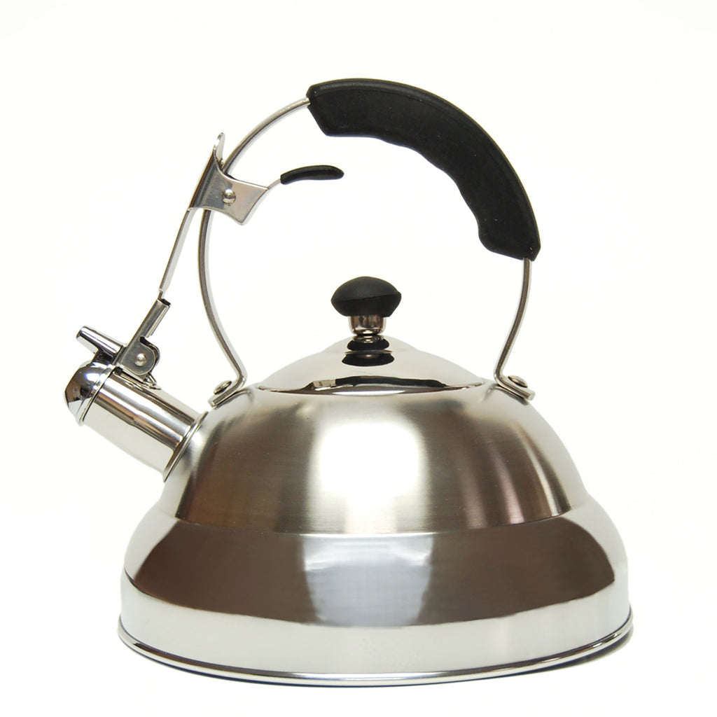 Creative Home Saturn 2.8 Qt Stainless Steel Whistling Tea Kettle with Aluminum Capsulated Bottom