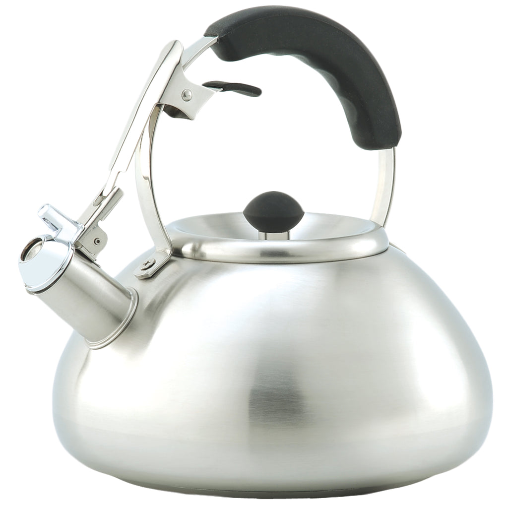 Creative Home Savanah 3 Qt Stainless Steel Whistling Tea Kettle - brushed finish