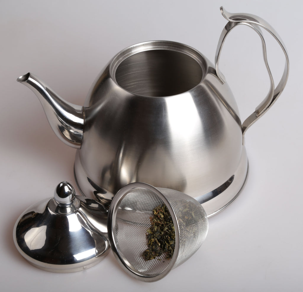 Creative Home Nobili-Tea 2.0 Qt. Tea Kettle with Removable Infuser Basket,