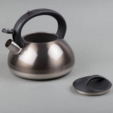 Sphere 3.0 Quart Stainless Steel Whistling Tea Kettle with Brushed Finish