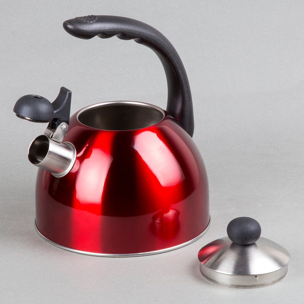 Creative Home Rhapsody 2.1 Qt Stainless Steel Whistling Tea Kettle - Metallic Cranberry
