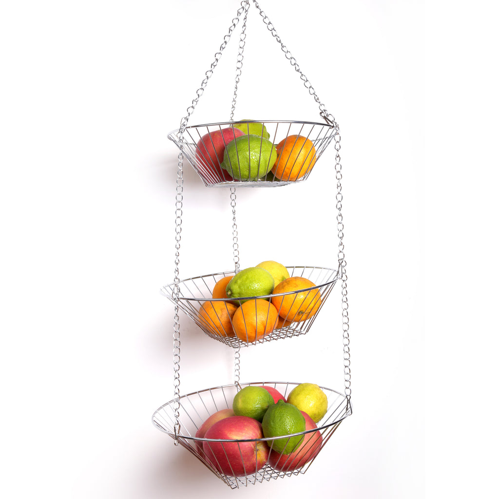 Creative Home Chrome Works 3 Tier Hanging Basket