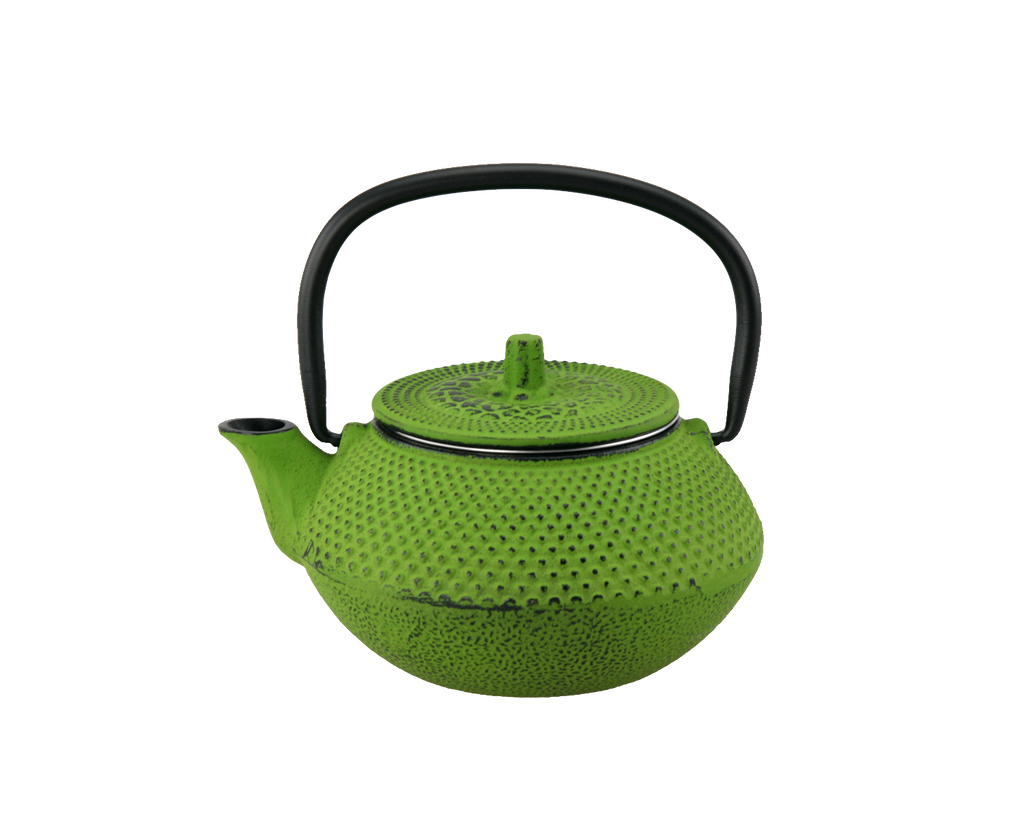 Creative Home 10 oz. Cast Iron Tea Pot with Removable Stainless Steel Infuser Basket,