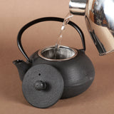 Creative Home 20 oz. Cast Iron Pot Japanese Tetsubin Tea Kettle with Stainless Steel Infuser Basket