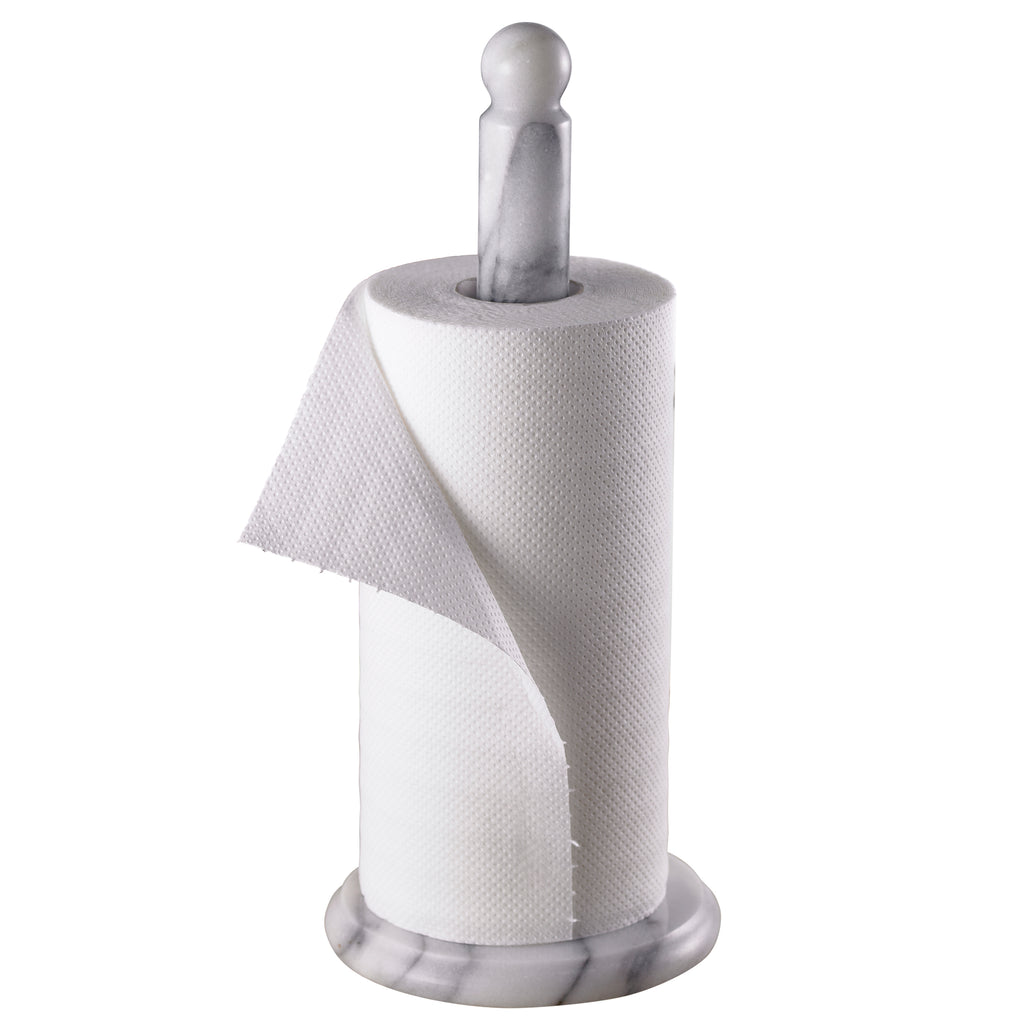 Creative Home White Marble 12.5" High Paper Towel Holder
