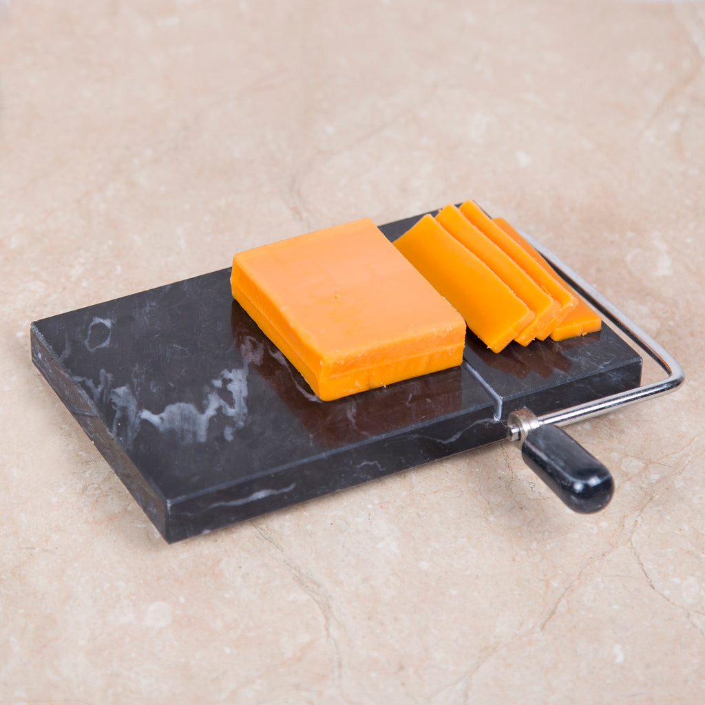 Creative Home Black Marble 5" L x 8" W Cheese Slicer