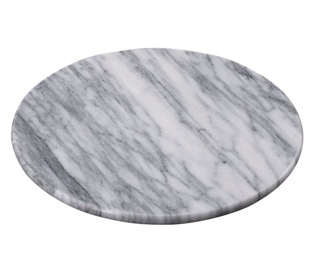 Creative Home Natural Marble 8 Inches Round Trivet, Cheese Board
