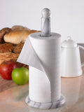 Creative Home Deluxe Natural Stone Marble 12.5" H Paper Towel Holder