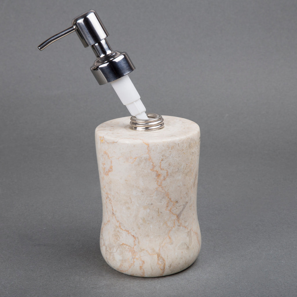 Creative Home Champagne Marble Bath Liquid Soap Dispenser - Curvy Shape