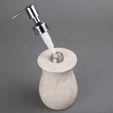 Creative Home Champagne Marble Soap Lotion Dispenser with Stainless Steel Pump