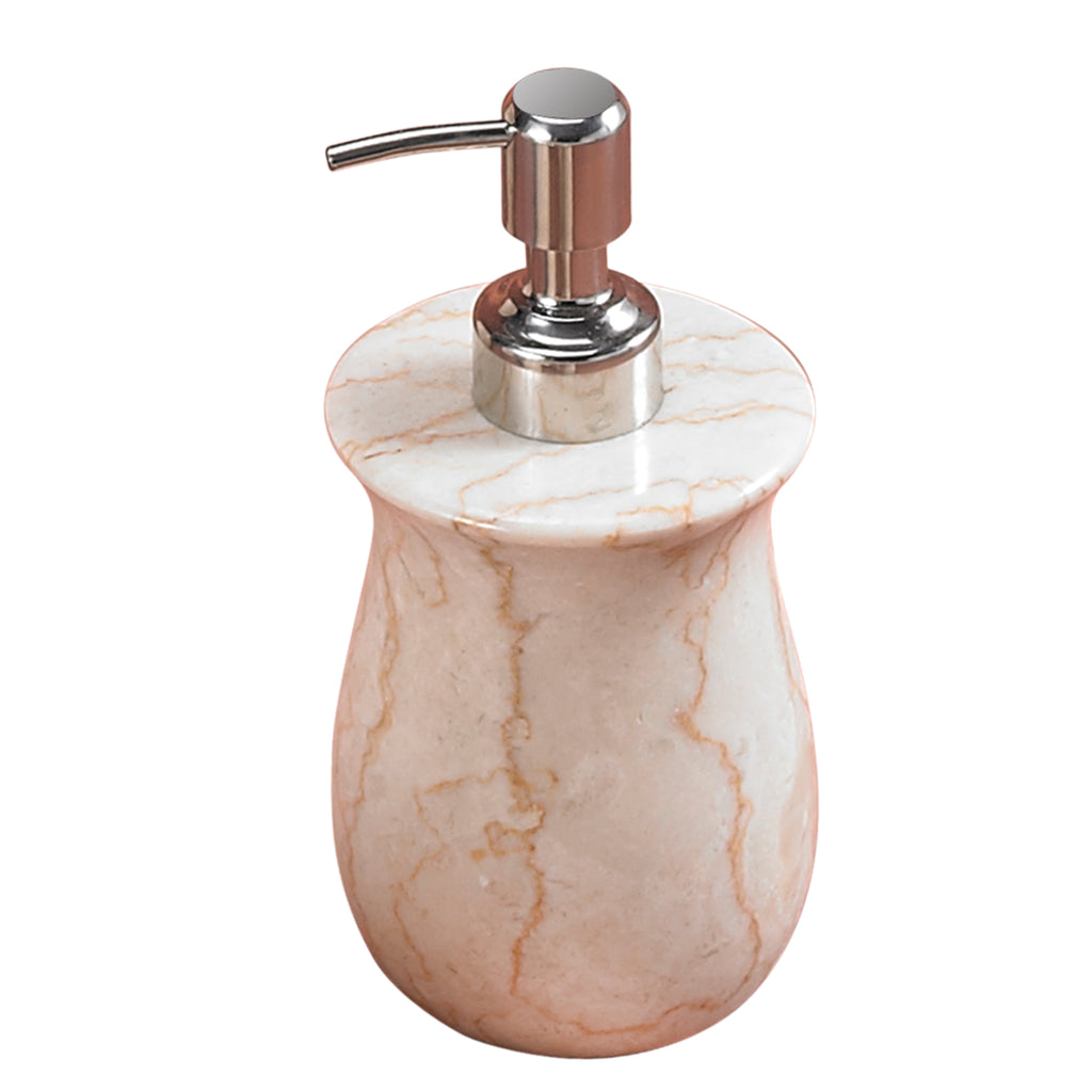 Creative Home Champagne Marble Soap Lotion Dispenser with Stainless Steel Pump