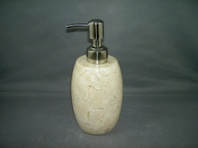 Creative Home Champagne Marble Soap Lotion Dispenser, Bowling shape