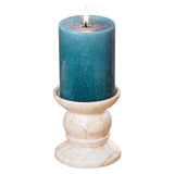 Creative Home Champagne Marble Candle Holder - Matte Finish