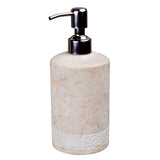 Creative Home Champagne Marble Hand Carved Liquid Soap, Lotion Dispenser