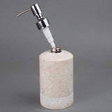 Creative Home Champagne Marble Hand Carved Liquid Soap, Lotion Dispenser