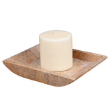 Creative Home Marble Boat Shaped Candle Holder - Rose Marble
