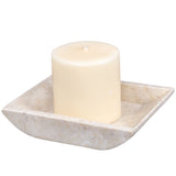 Creative Home Marble Boat Shaped Candle Holder