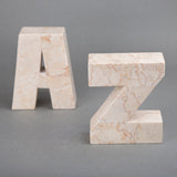 Creative Home Champagne Marble Stone AZ Style Bookend Set