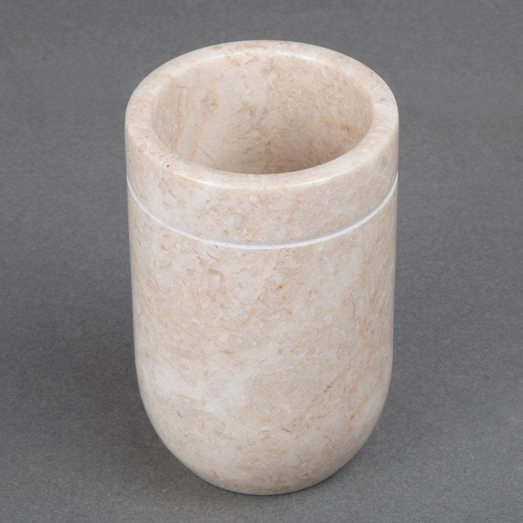 Creative Home Champagne Marble Notch Tumbler