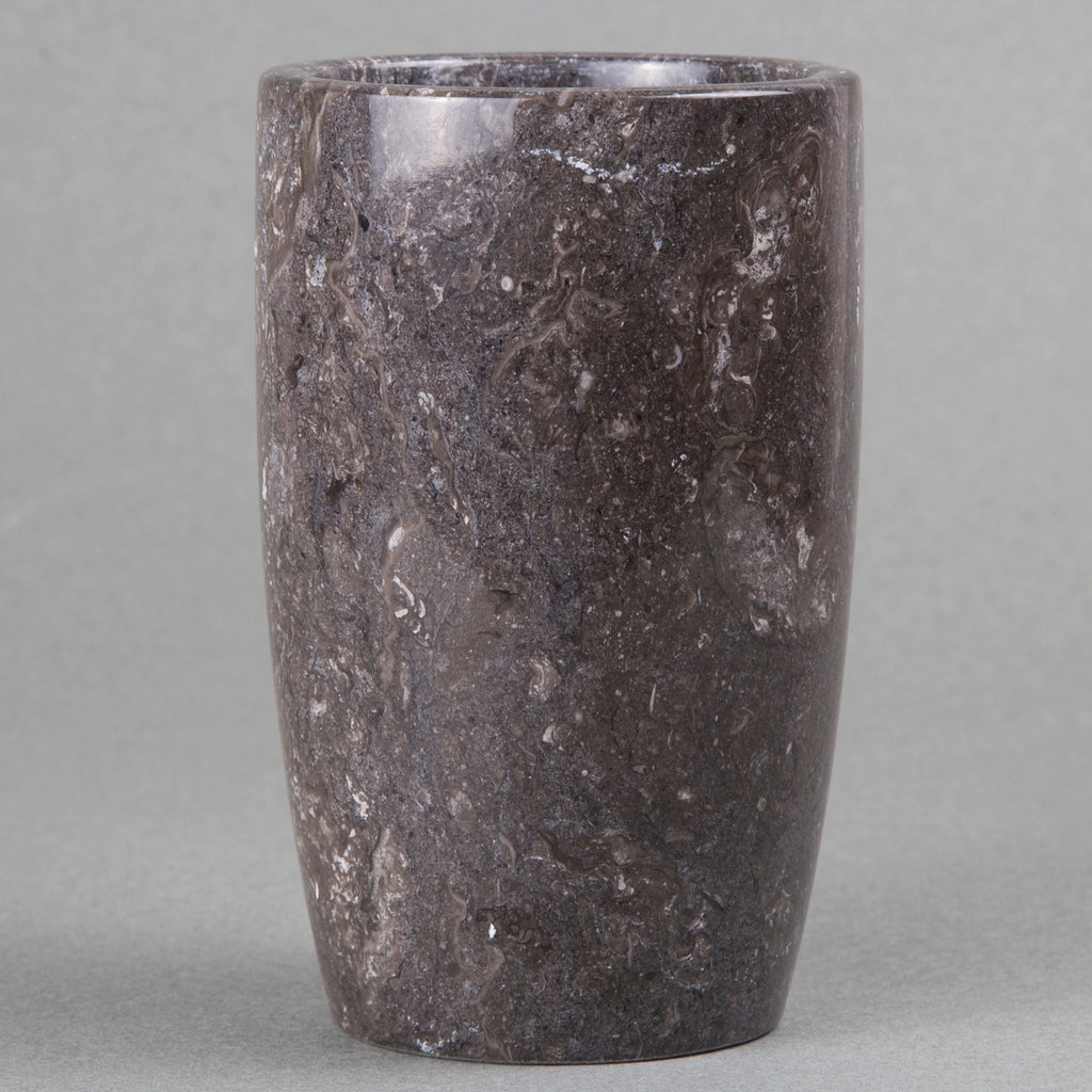Creative Home Charcoal Marble Stone Tumbler, Toothbrush Holder