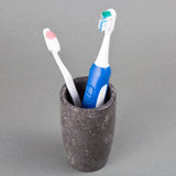 Creative Home Charcoal Marble Stone Tumbler, Toothbrush Holder