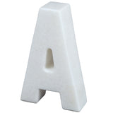 Creative Home Natural Marble Stone Letter A Bookends Paper Weight