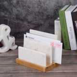 Creative Home Marble and Mango Wood Letter and Document Sorter, Organizer